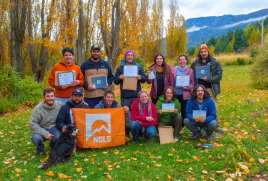 Equipo de UFRO Pucón realiza expedición en Aysén para certificarse en Programa “No Deje Rastro”