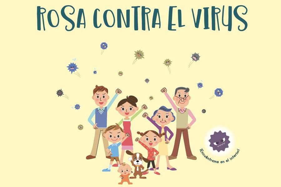 rosa contra el virus