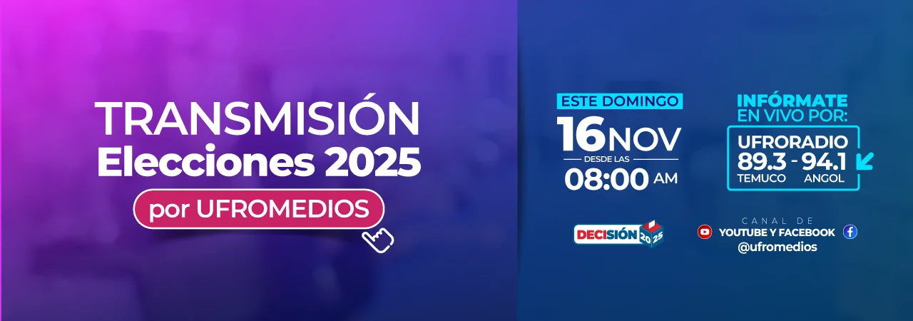 slider transmision elecciones 2025 ufromedios