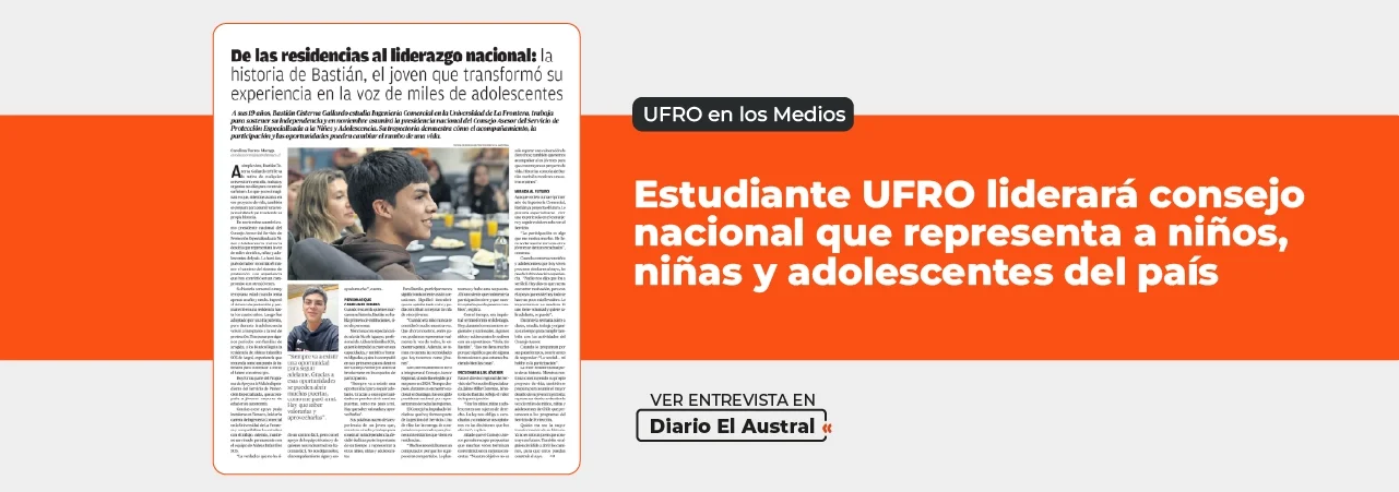Estudiante UFRO liderará consejo nacional